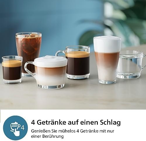 PHILIPS Kaffeevollautomat LatteGo 2300 Schwarz – Bild 4