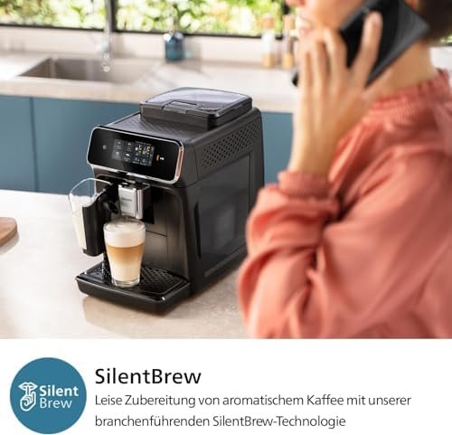 PHILIPS Kaffeevollautomat LatteGo 2300 Schwarz – Bild 6