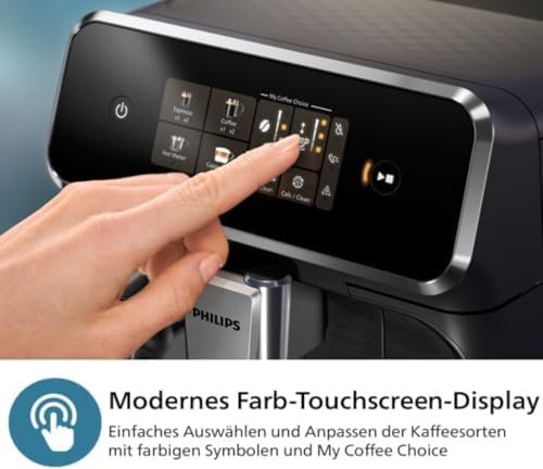 PHILIPS Kaffeevollautomat LatteGo 2300 Schwarz – Bild 5