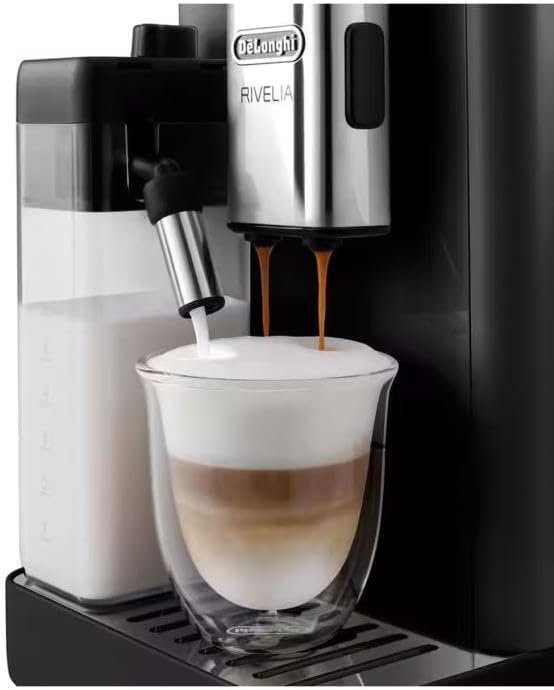 De’Longhi Rivelia EXAM440.55.B Kaffeevollautomat mit Bean Switch & LatteCrema, Onyx Black – Bild 4