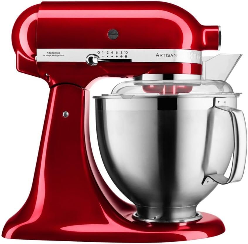 KitchenAid Artisan 5KSM185PS Küchenmaschine 4,8 L mit Planetenrührwerk, 10 Stufen, Liebesapfelrot – Bild 9
