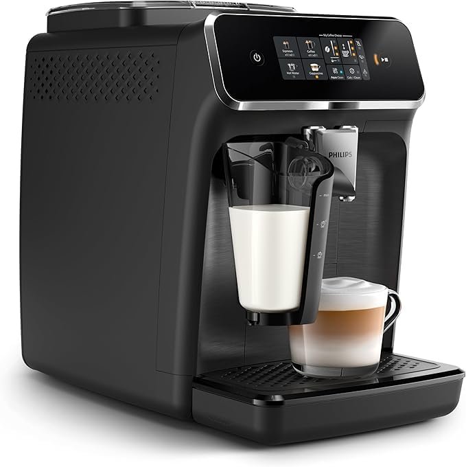 PHILIPS Kaffeevollautomat LatteGo 2300 Schwarz – Bild 3