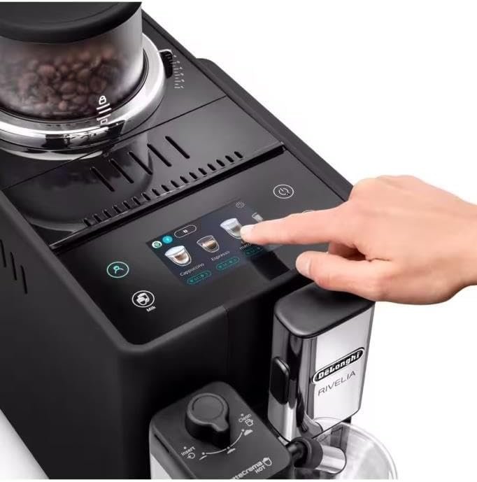 De’Longhi Rivelia EXAM440.55.B Kaffeevollautomat mit Bean Switch & LatteCrema, Onyx Black – Bild 2