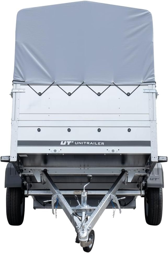 UNITRAILER Garden Trailer 230 KIPP – Anhänger mit Stützrad, 110 cm Hochplane & Hochspriegel, 2304×1256 mm, 750 kg zGG – Bild 6