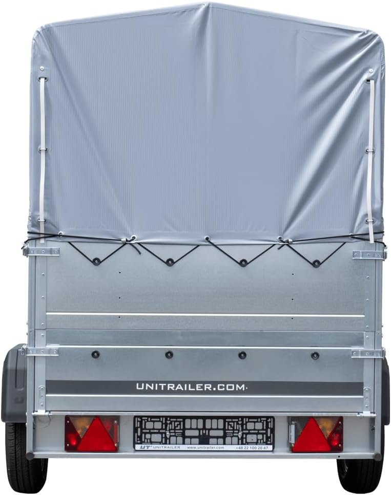 UNITRAILER Garden Trailer 230 KIPP – Anhänger mit Stützrad, 110 cm Hochplane & Hochspriegel, 2304×1256 mm, 750 kg zGG – Bild 4