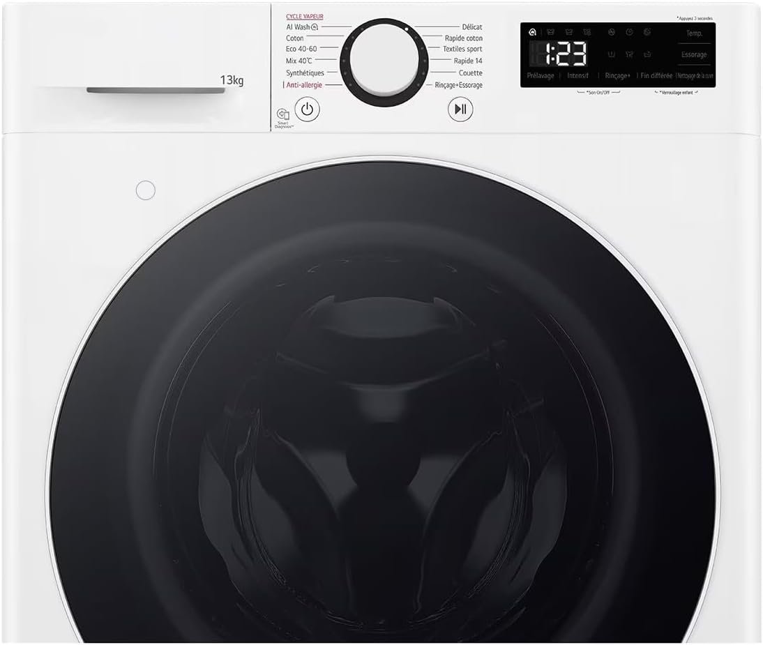 LG F34R50WHS Waschmaschine Frontlader 13 kg, 1400 U/min, EEK A, Weiß – Bild 2
