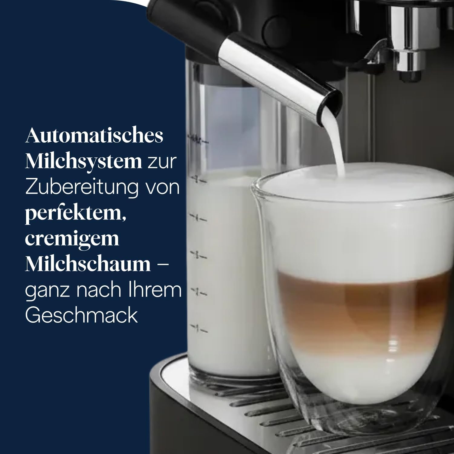 De’Longhi Magnifica Evo Next ECAM312.80.TB Kaffeevollautomat mit LatteCrema Milchsystem, 13 Getränke, Titan – Bild 6