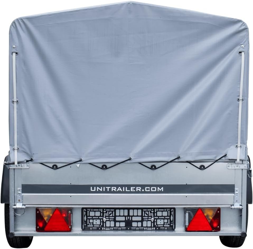UNITRAILER Garden Trailer 230 KIPP – Anhänger mit Stützrad, 80 cm Hochplane & Hochspriegel, 2304×1256 mm, 750 kg zGG – Bild 7