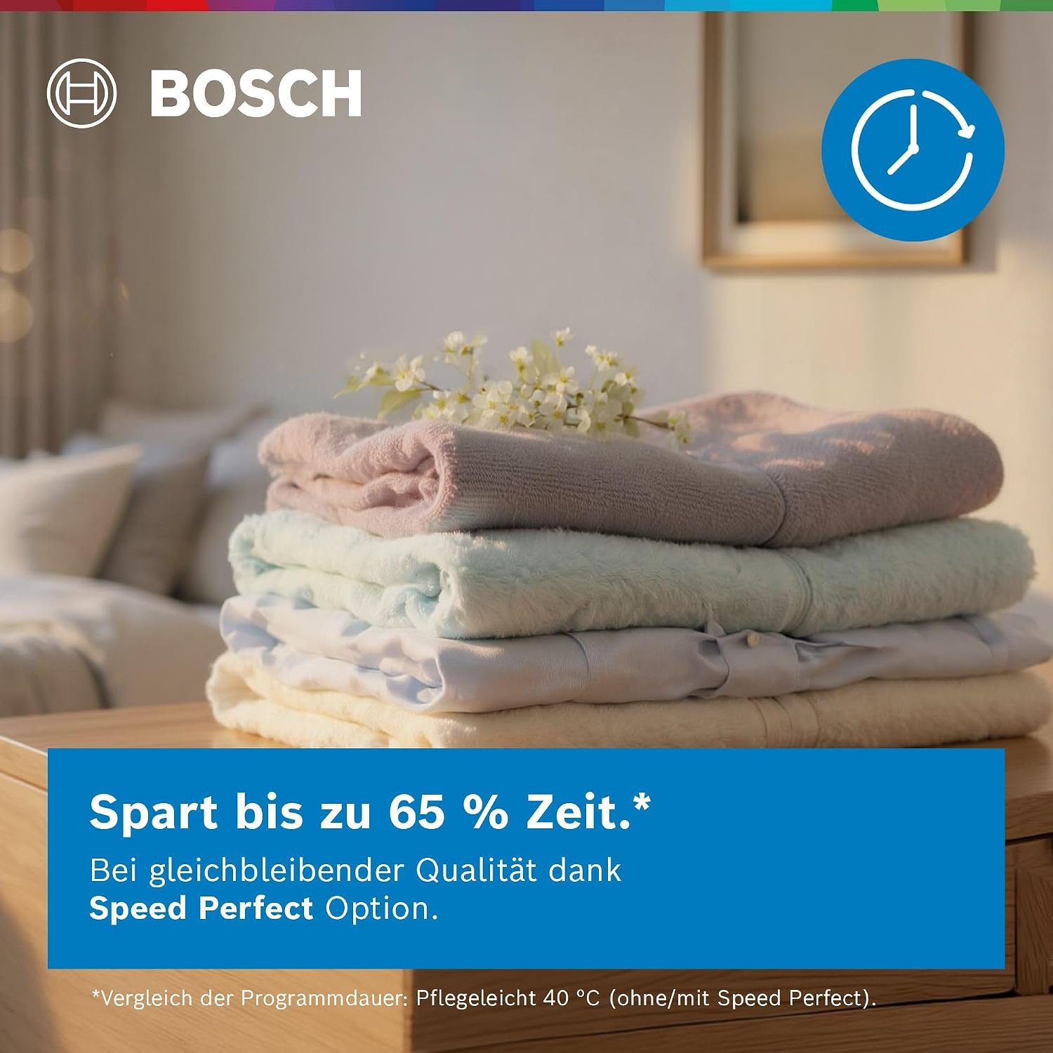 Bosch Serie 8 WGB244A40 Waschmaschine Frontlader 9 kg, 1400 U/min, i-DOS, Home Connect, Weiß – Bild 6