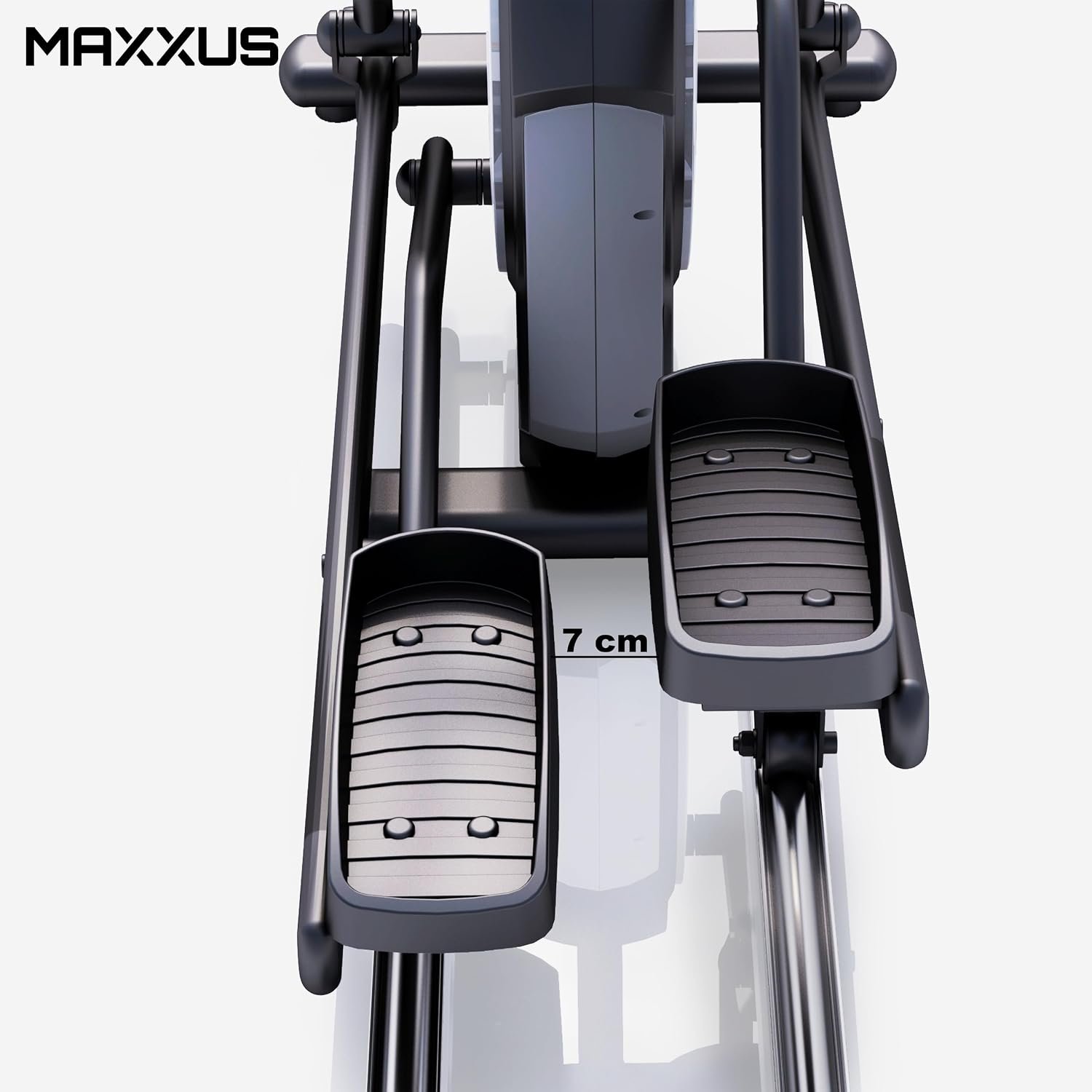 MAXXUS CX 5.1 Crosstrainer 54 cm Schrittlänge, 16 Stufen Magnetbremse, Schwarz – Bild 7