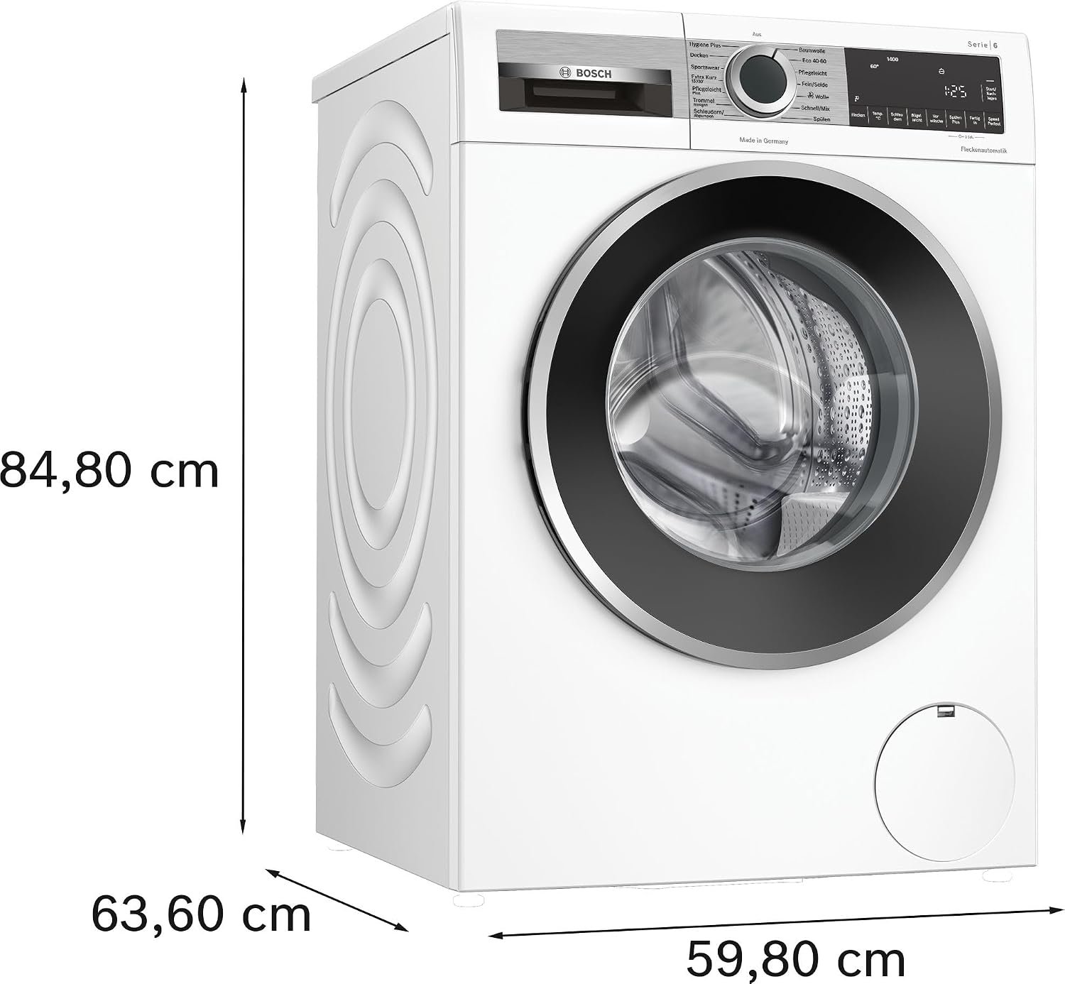 Bosch Serie 6 WGG244120 Waschmaschine Frontlader 9 kg, 1400 U/min, ActiveWater Plus, Weiß – Bild 9