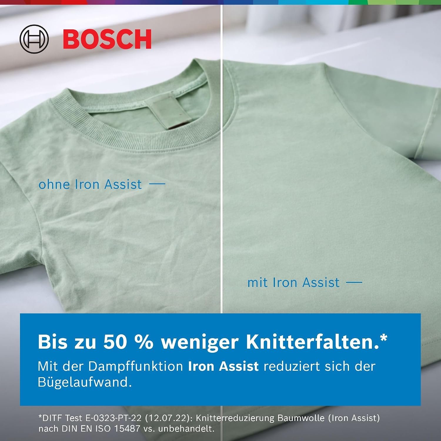 Bosch Serie 8 WGB244A40 Waschmaschine Frontlader 9 kg, 1400 U/min, i-DOS, Home Connect, Weiß – Bild 8