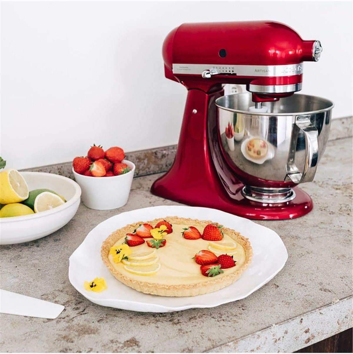 KitchenAid Artisan 5KSM185PS Küchenmaschine 4,8 L mit Planetenrührwerk, 10 Stufen, Liebesapfelrot – Bild 5