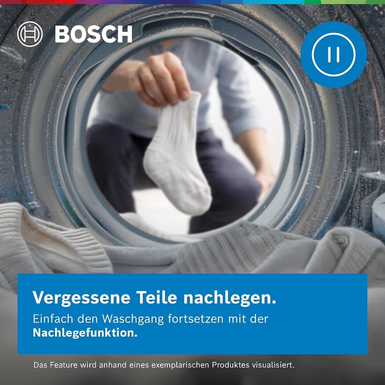 Bosch Serie 6 WGG244120 Waschmaschine Frontlader 9 kg, 1400 U/min, ActiveWater Plus, Weiß – Bild 7