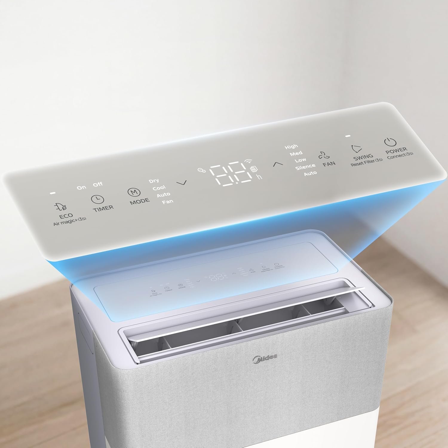 Midea Portasplit Cool Mobile Klimaanlage, nur Kühlung, A++, 8.000 BTU (2,35 kW) – Bild 5