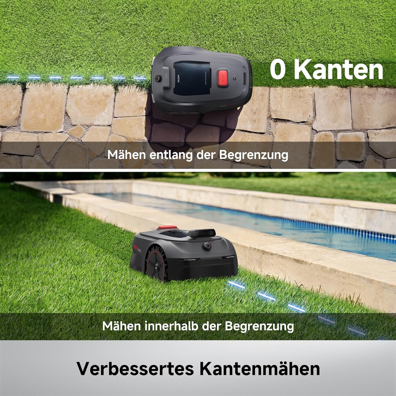 MOVA ViAX 500 Mähroboter ohne Begrenzungskabel – LiDAR & KI-Kamera, bis 600 m² – Bild 6