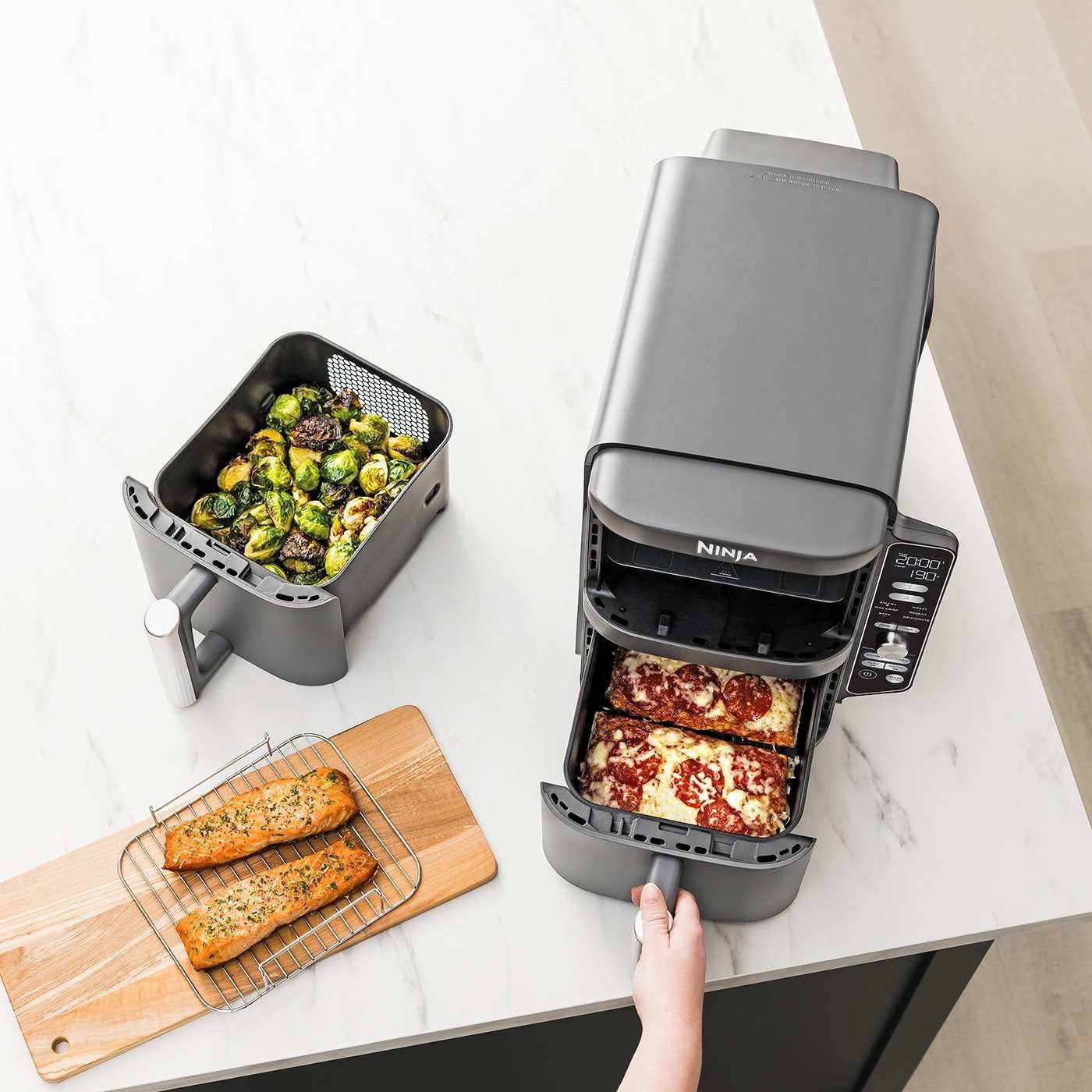 Ninja Double Stack XL SL400EU Heißluftfritteuse – 9,5 l – Bild 4