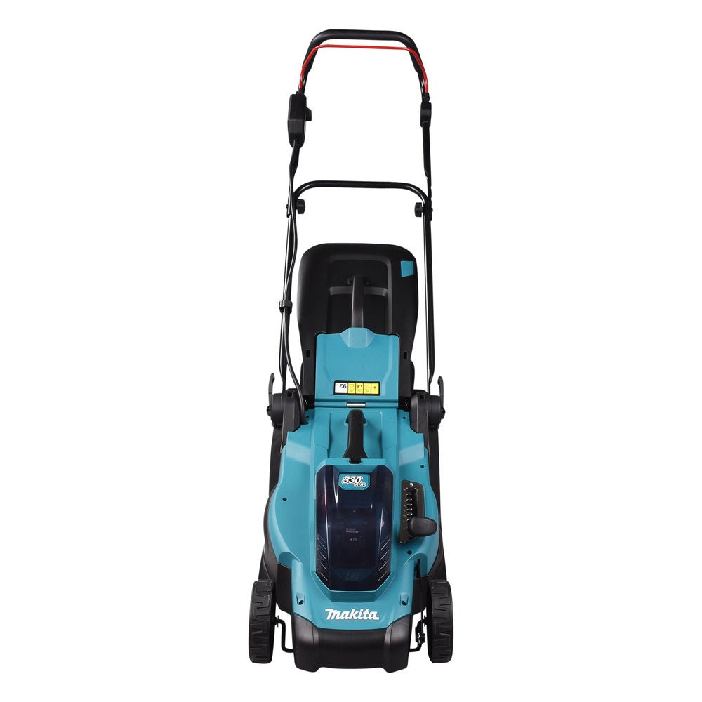Makita DLM330Z Akku-Rasenmäher 18 V, 33 cm, 30 L Fangkorb, inkl. Mulchkeil (ohne Akku) – Bild 2