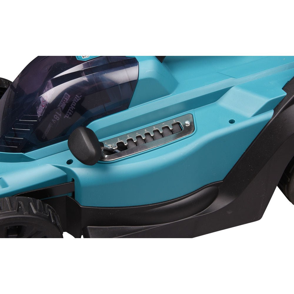 Makita DLM330Z Akku-Rasenmäher 18 V, 33 cm, 30 L Fangkorb, inkl. Mulchkeil (ohne Akku) – Bild 6