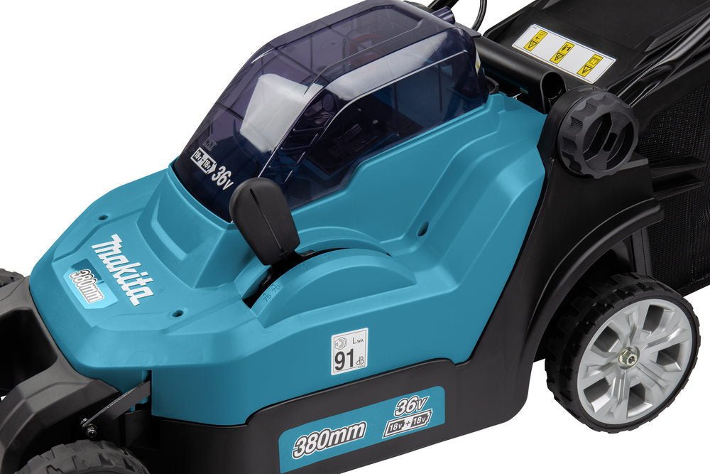 Makita DLM382Z Akku-Rasenmäher 2×18 V, 38 cm Schnittbreite, 40 L Fangkorb (ohne Akku) – Bild 3