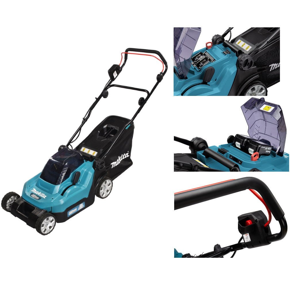 Makita DLM382Z Akku-Rasenmäher 2×18 V, 38 cm Schnittbreite, 40 L Fangkorb (ohne Akku) – Bild 2