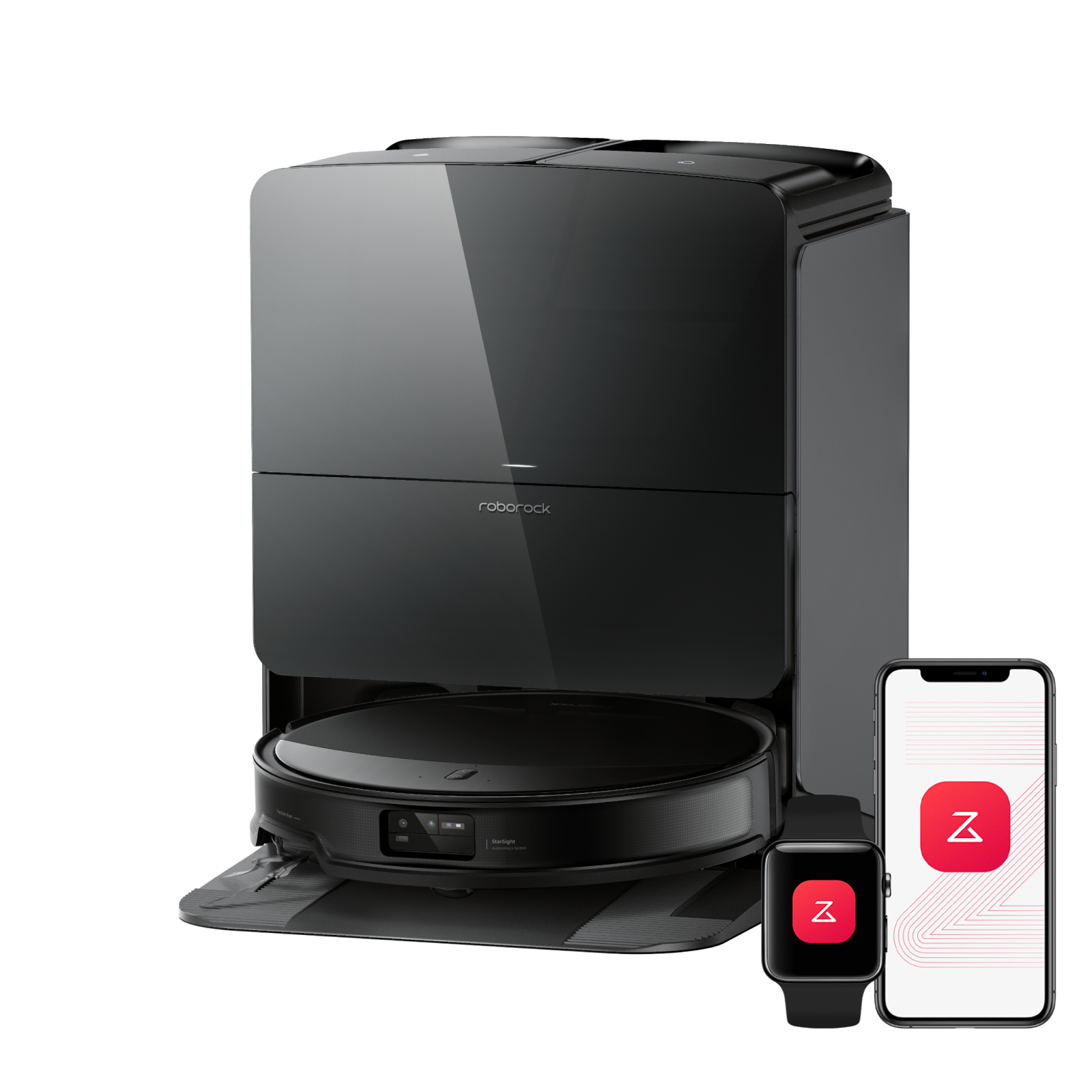 Roborock Saros 10R Saug- und Wischroboter mit Station – Schwarz – Bild 2