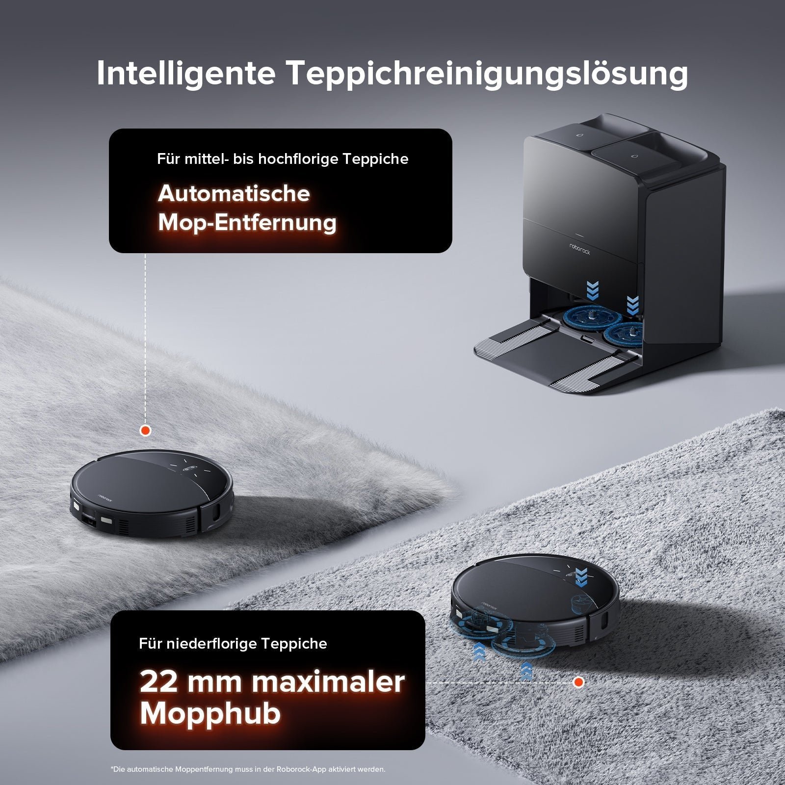 Roborock Saros 10R Saug- und Wischroboter mit Station – Schwarz – Bild 5