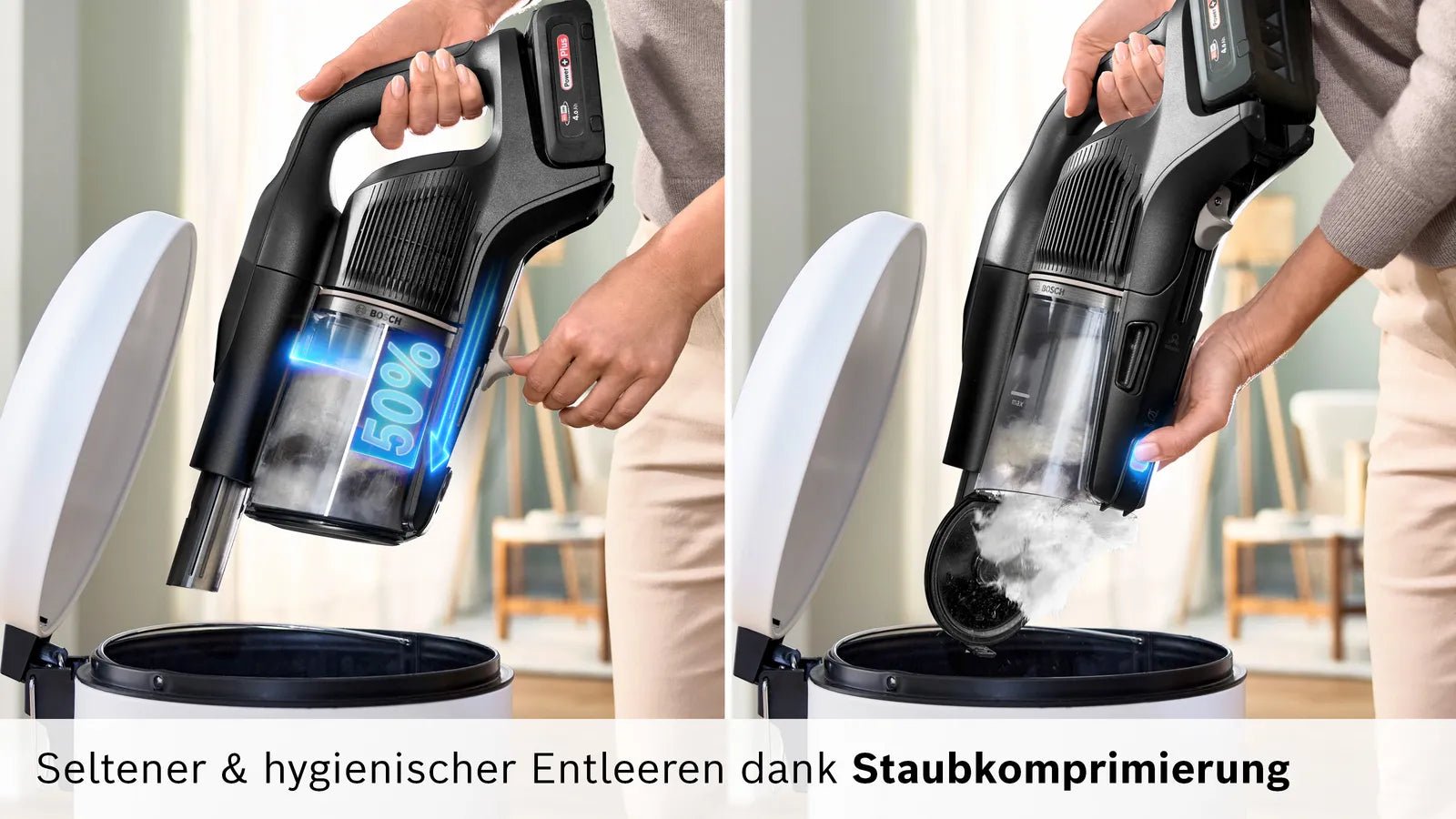 Bosch Unlimited 10 BXS1041BQC Akku-Staubsauger – Schwarz – Bild 4
