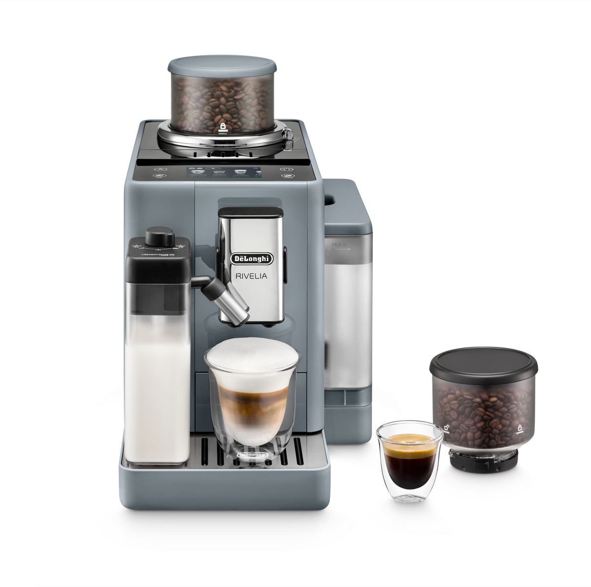 De’Longhi Rivelia EXAM440.55.G Kaffeevollautomat – Pebble Grey