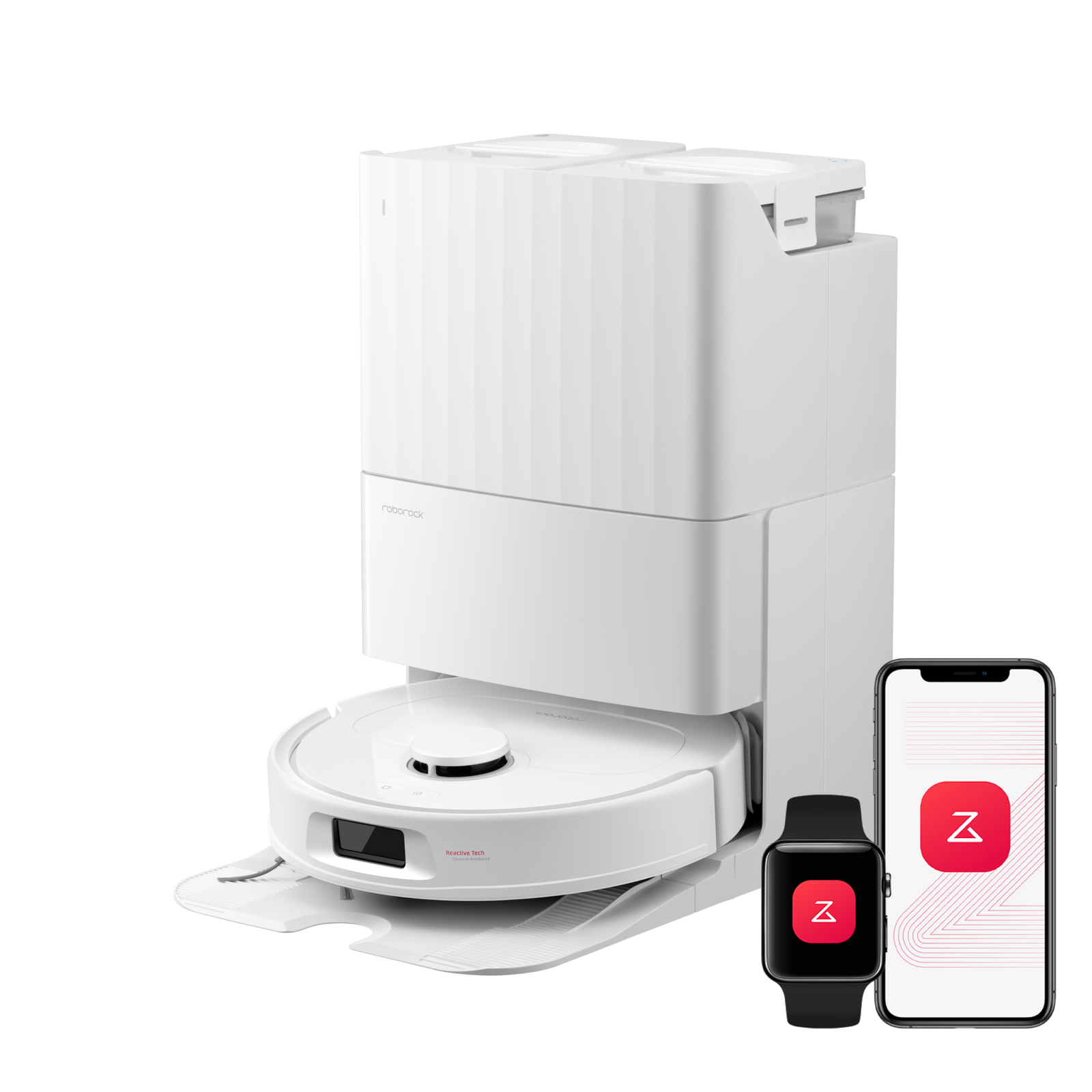 Roborock QV 35S Saug- und Wischroboter mit Station – Weiß