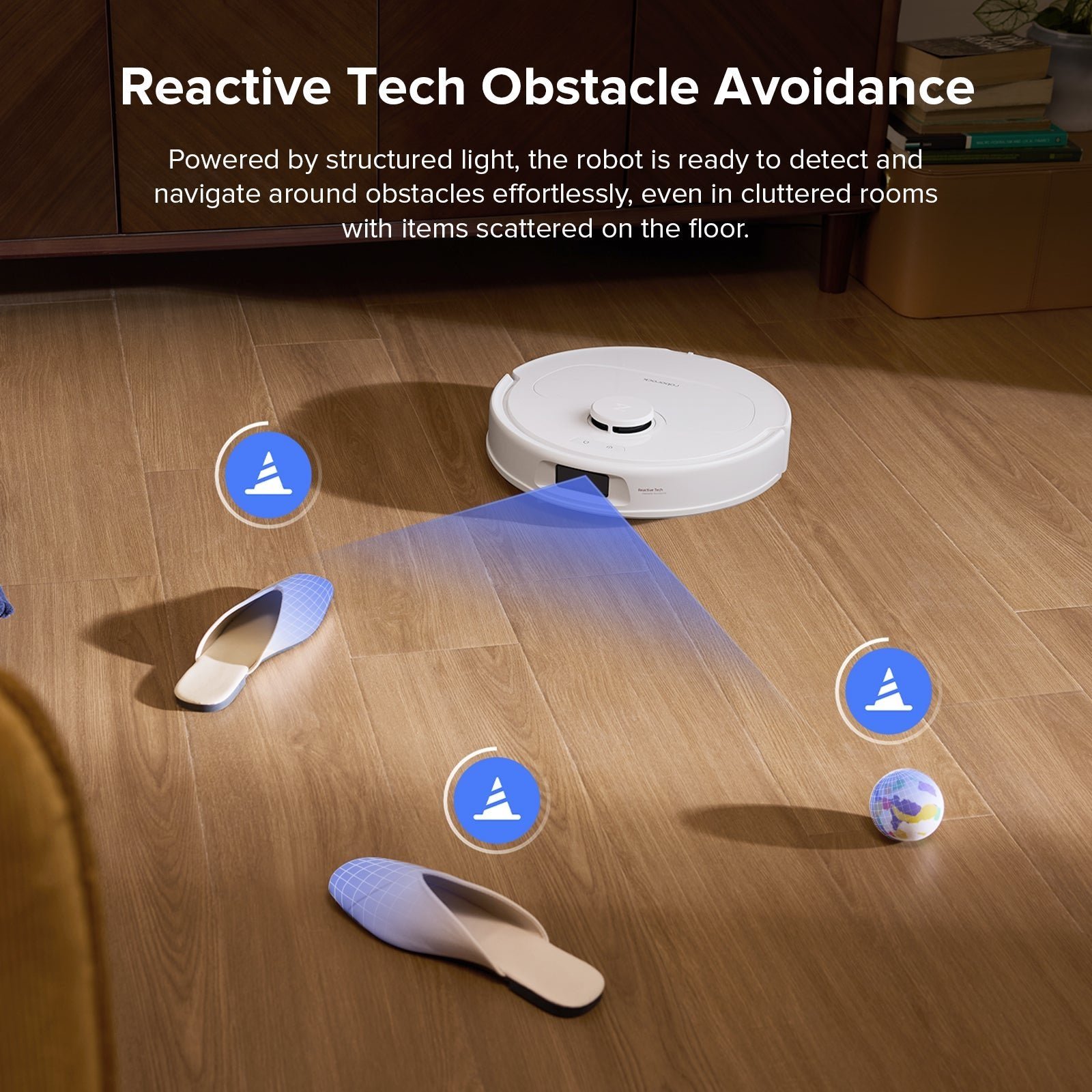 Roborock QV 35S Saug- und Wischroboter mit Station – Weiß – Bild 5