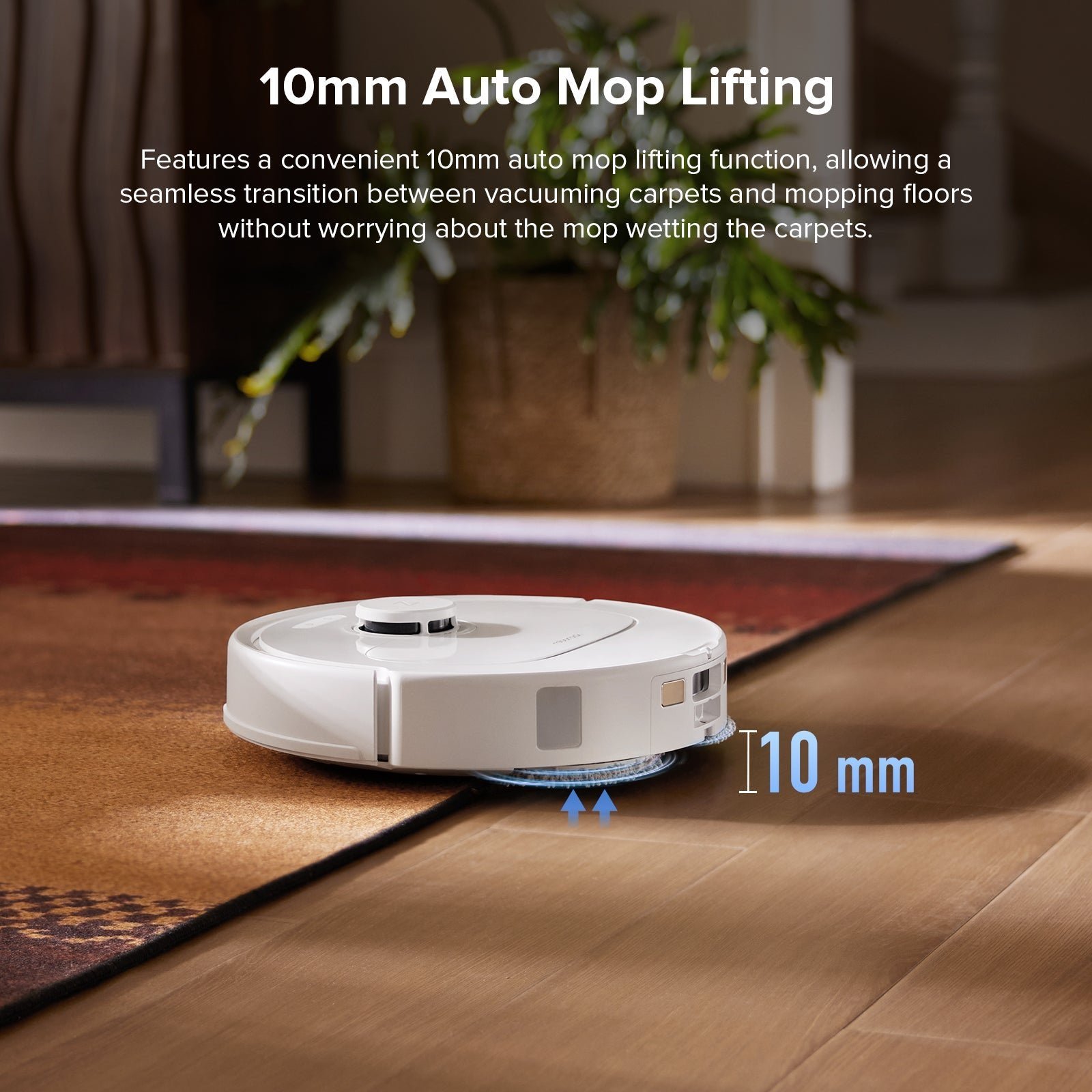 Roborock QV 35S Saug- und Wischroboter mit Station – Weiß – Bild 7