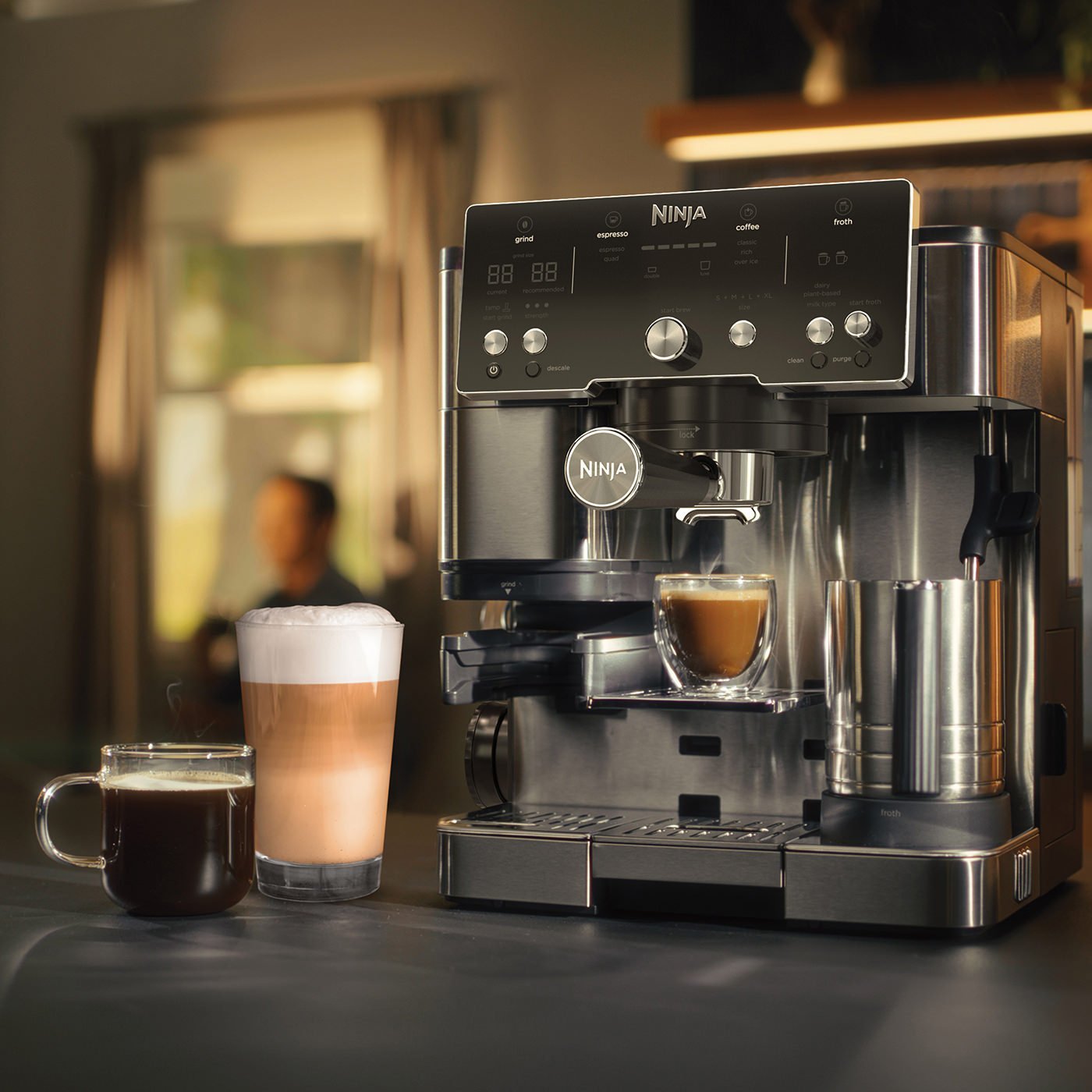 Ninja Luxe Café Essential ES501EU Siebträgermaschine mit Mahlwerk – Bild 3